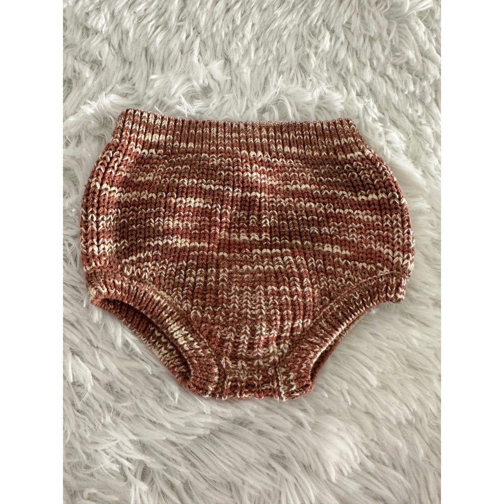 Nwot Rylee & Cru baby knit bloomers in the heathered spice colorway 12-18m